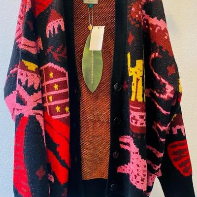 Black Tropical Magic Cardigan By Farm