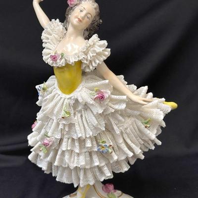  Laced Figurine Collection, Ballerina  By Dresden