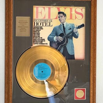 Elvis “Heartbreak Hotel” Special Edition Gold Record Art 