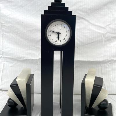 Alabaster Hand Carved Bookends 