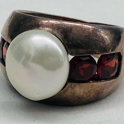 Sterling Pearl Ring
