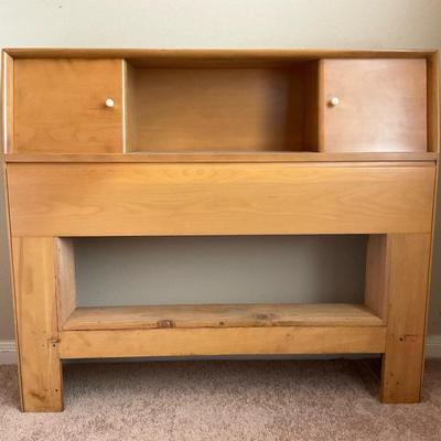 Heywood Wakefield Mid-Century Modern Twin Storage Headboard #2