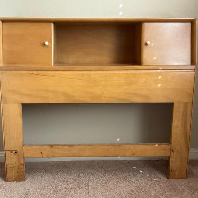 Heywood Wakefield Mid-Century Modern Twin Storage Headboard #1