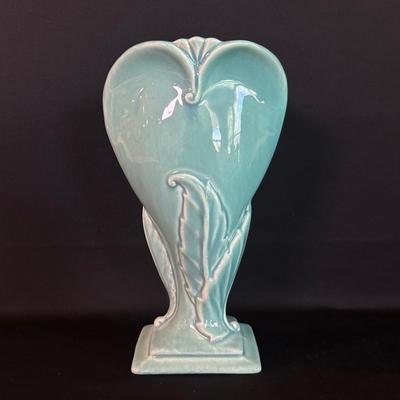 McCoy Turquoise Pottery Vase