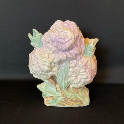Vintage McCoy Lavender Chrysanthemum Vase