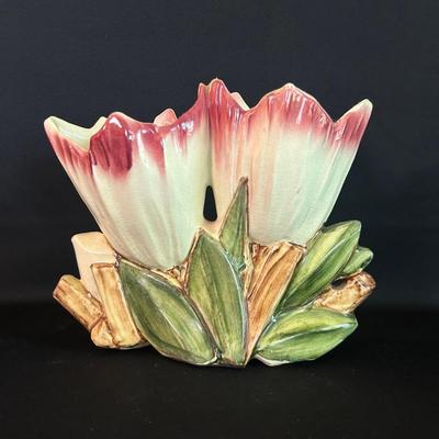 McCoy Double Tulip Crocus Pottery Vase