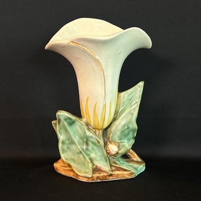 McCoy Single Calla Lily Pottery Vase