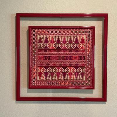 Cross-Stitched Palestine Framed Art No.2