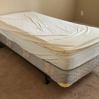 Sears O Pedic Twin Mattress Set & Frame