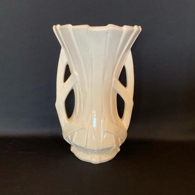 Vintage Mccoy Cream Tall Vase
