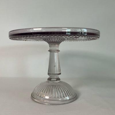 Early American Pattern Glass Cake Stand