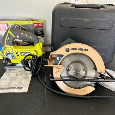 Ryobi Jig Saw & Black & Decker Circular Saw 
