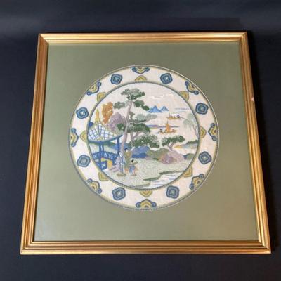 Asian Themed Embroidered Art 