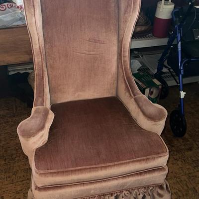 Draped Upholstered Armchair