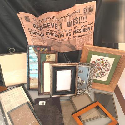 Small Picture Frames & A Little History 