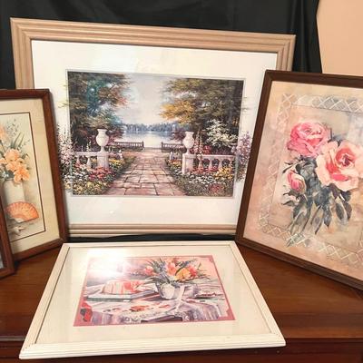 Floral Prints Framed