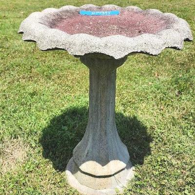 Outdoor Concrete Planters And Bird Baths