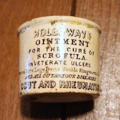 Antique Apothecary Jar - Holloway's Ointment - c1860