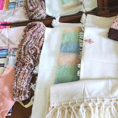 Vintage Ladies Silk Scarves , Winter Scarves, Cashmere Scarf, & Handkerchiefs #4