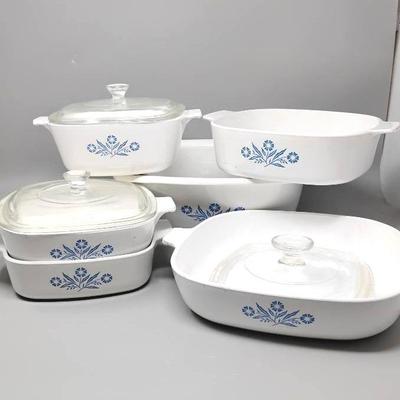 Blue Cornflower Corningware Set 