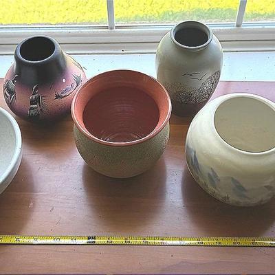 Assorted Ceramics Featuring Vintage Tonala  Mexican Ware