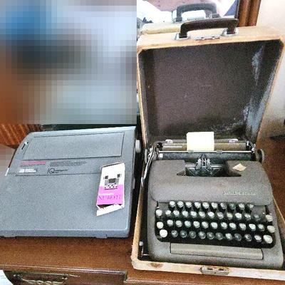 Smith Corona Typewriters - IQ Model SL580 & Vintage Sterling 