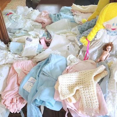 Vintage Baby/Children's Clothing, Dolls & Blankets