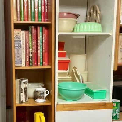 Cook books and tupperware
