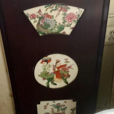 Asian porcelain panels 