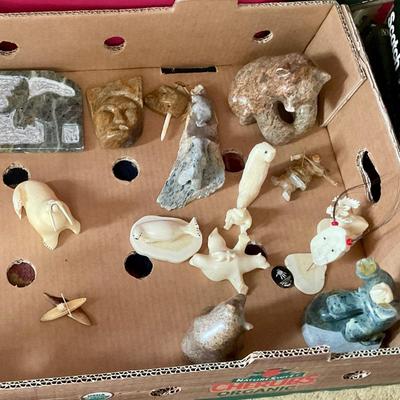 Native Alaskan carvings