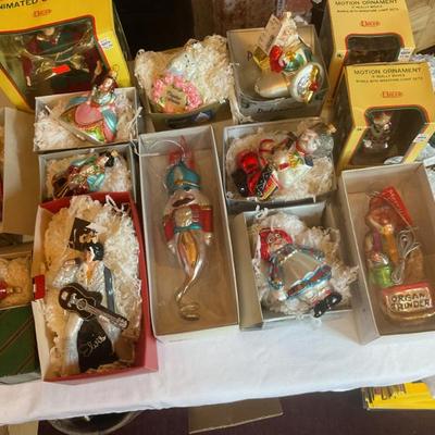 Mercury glass Christmas ornaments 