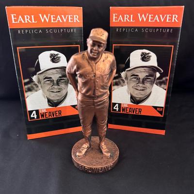 Lot 216: 2 Earl Weaver Replica Sculptures 