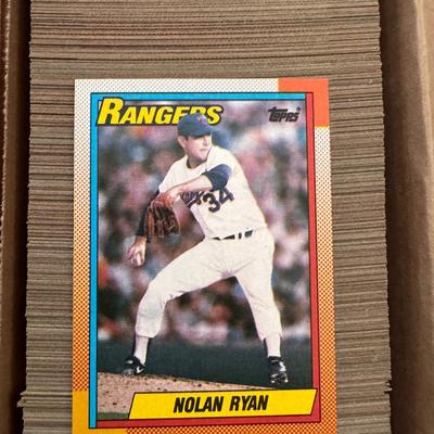Lot 270: 3 1990 Topps Baseball Cards Incomplete Sets