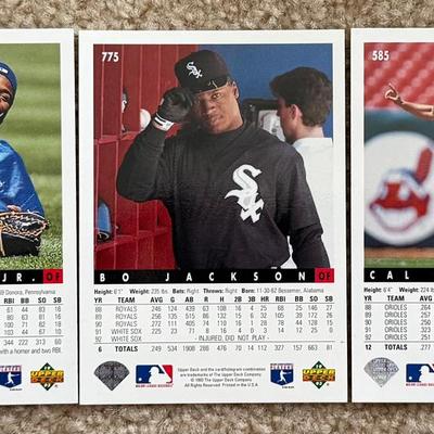 Lot 475: 1993 Upper Deck Baseball – Lot of 3 Incomplete Sets – Jeter Rookie Year – Stars & Inserts
