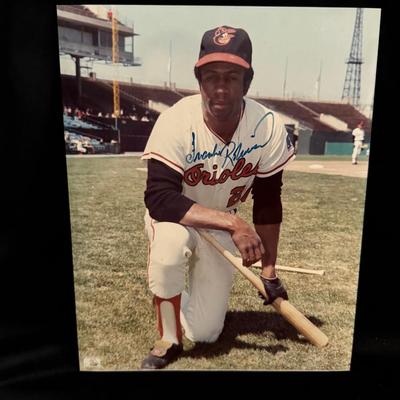 Lot 250: signed 8x10 photo of Frank Robinson, a Hall of Fame Orioles Outfielder 