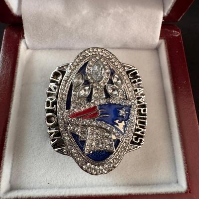 Lot 233:New England Patriots Super Bowl LI Championship Replica Ring