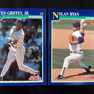 Lot 307: 1991 Score Complete Baseball Card Set – Includes Ken Griffey Jr., Mike Mussina Rookie - #2