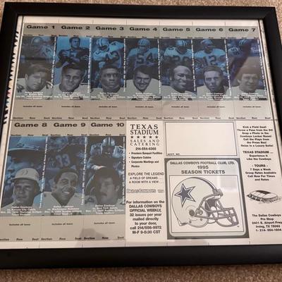 Lot 248: Dallas Cowboys 1995 Season Tickets Home Games At Texas Stadium 71’-95