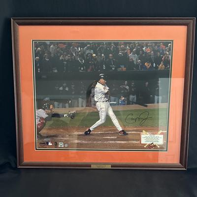 Lot 458: Framed Autographed Cal Ripken Jr. Photo – Authenticated MLB Memorabilia