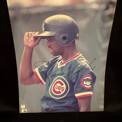 Lot 259: Autographed photo of Chicago Cubs Jerome Walton