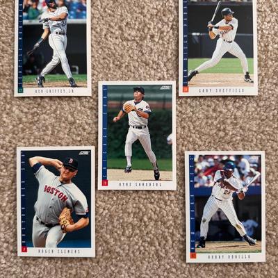 Lot 283: 3 1993 Score Baseball Card Sets/ Incomplete 