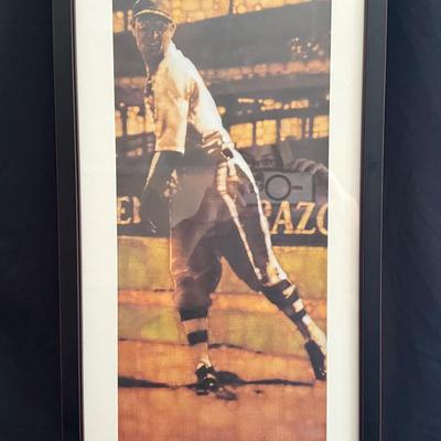 Lot 448: Ted Williams Sepia-Toned Framed Art Print – Boston Red Sox Legend