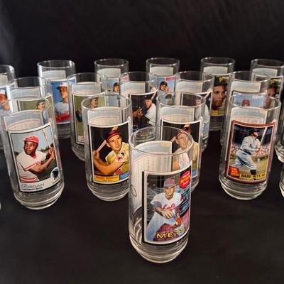 Lot 201: McDonald’s/Topps “Baseball’s All-Time Greats” Glass Series