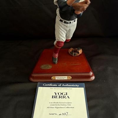 Lot 419: Yogi Berra Danbury Mint Figurine – All Star Figurines Collection w/ COA