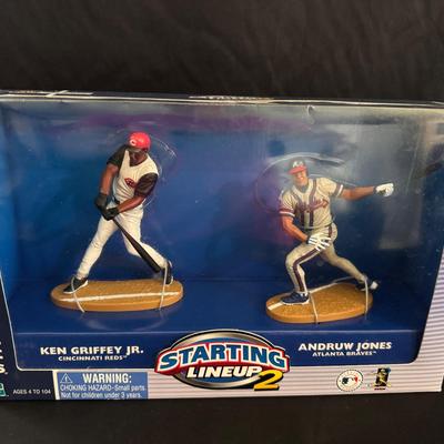 Lot 204: Starting Lineup 2: Classic Doubles featuring Ken Griffey Jr. and Andruw Jones