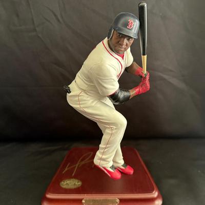 Lot 417: David Ortiz “Baseball’s Greatest Moments” Danbury Mint Figurine – COA Included