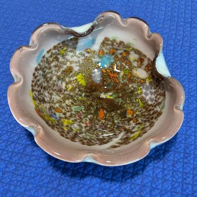 Sale Photo Thumbnail #40: Mid Century Murano glass bowl 9.5”dis