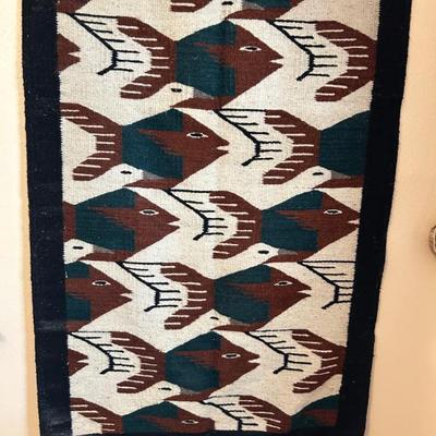 Sale Photo Thumbnail #10: South American woven wall hanging  60”x30” $90