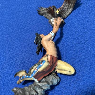 Sale Photo Thumbnail #18: Franklin Mint ‘Eagleman’ 14”h $33