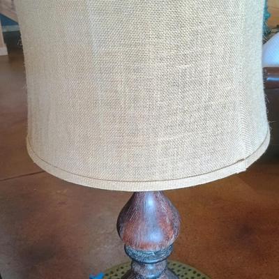 Two Lamps + a Round End Table